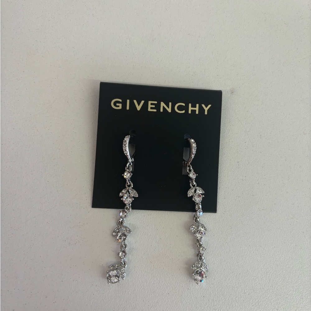 Givenchy Silver Drop Earrings